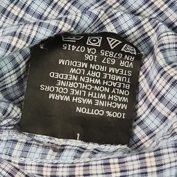 Nautica Mens Button Up Shirt Multicolor Size Small Cotton Short Sleeve Collar - Picture 7 of 12